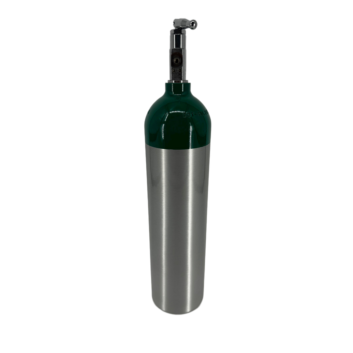 New Medical D Aluminum Oxygen Cylinder CGA870 Toggle Valve